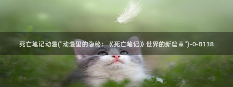 死亡笔记动漫：死亡笔记动漫(\